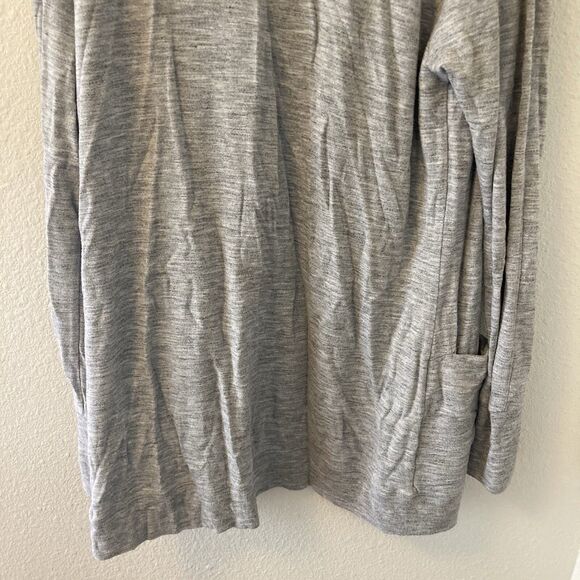 Athleta Women's Open Cardigan Modal Blend Thumb Holes Pockets Gray Size Medium - Picture 10 of 14